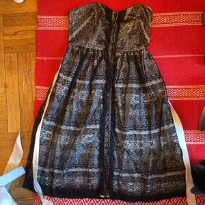 Moulinette Soeurs Black and White Lace Cocktail dress